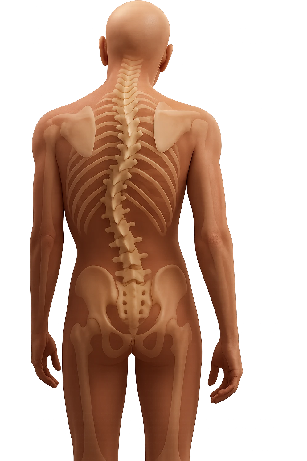 spina dorsale anatomica umana storta, iperrealistico 4k emoji
