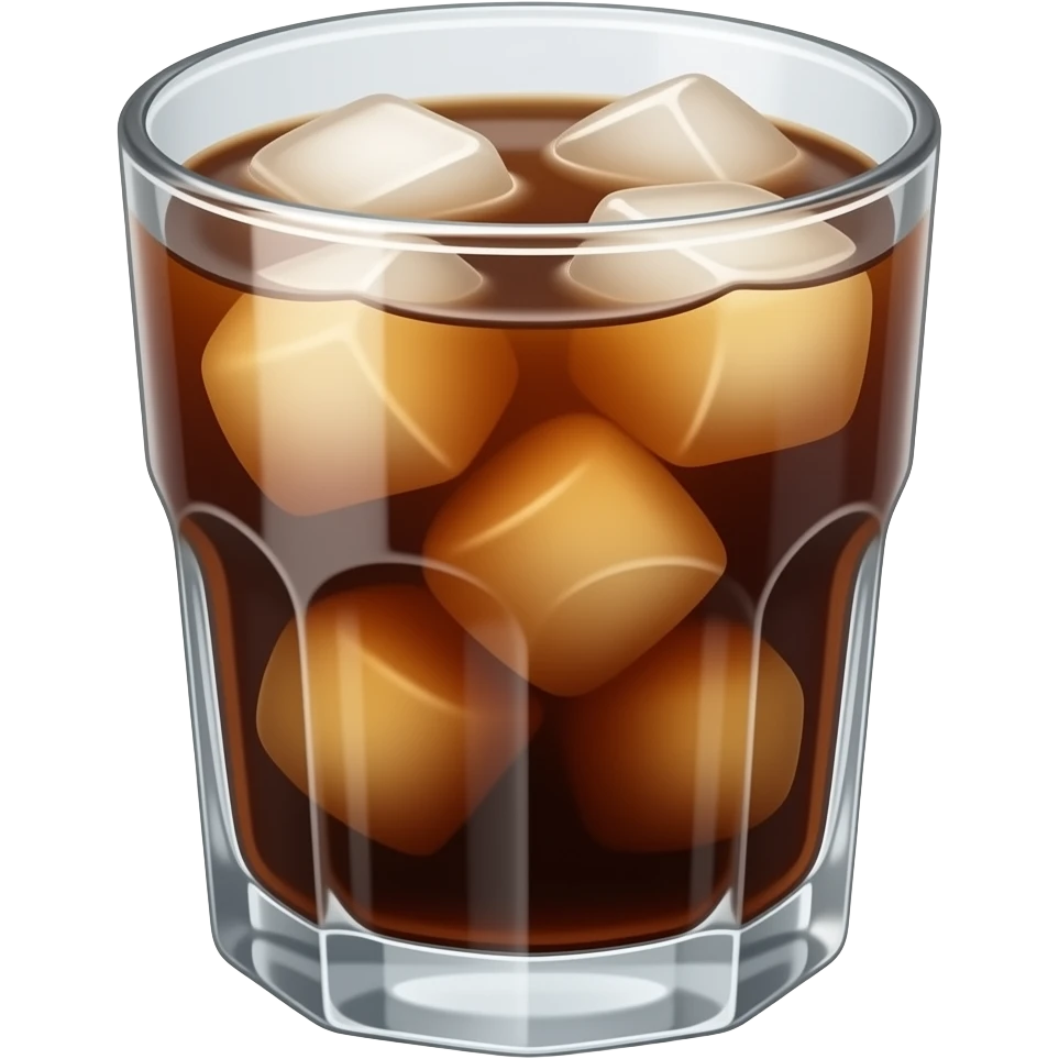 얼어버린 차가운 아메리카노 얼음 emoji