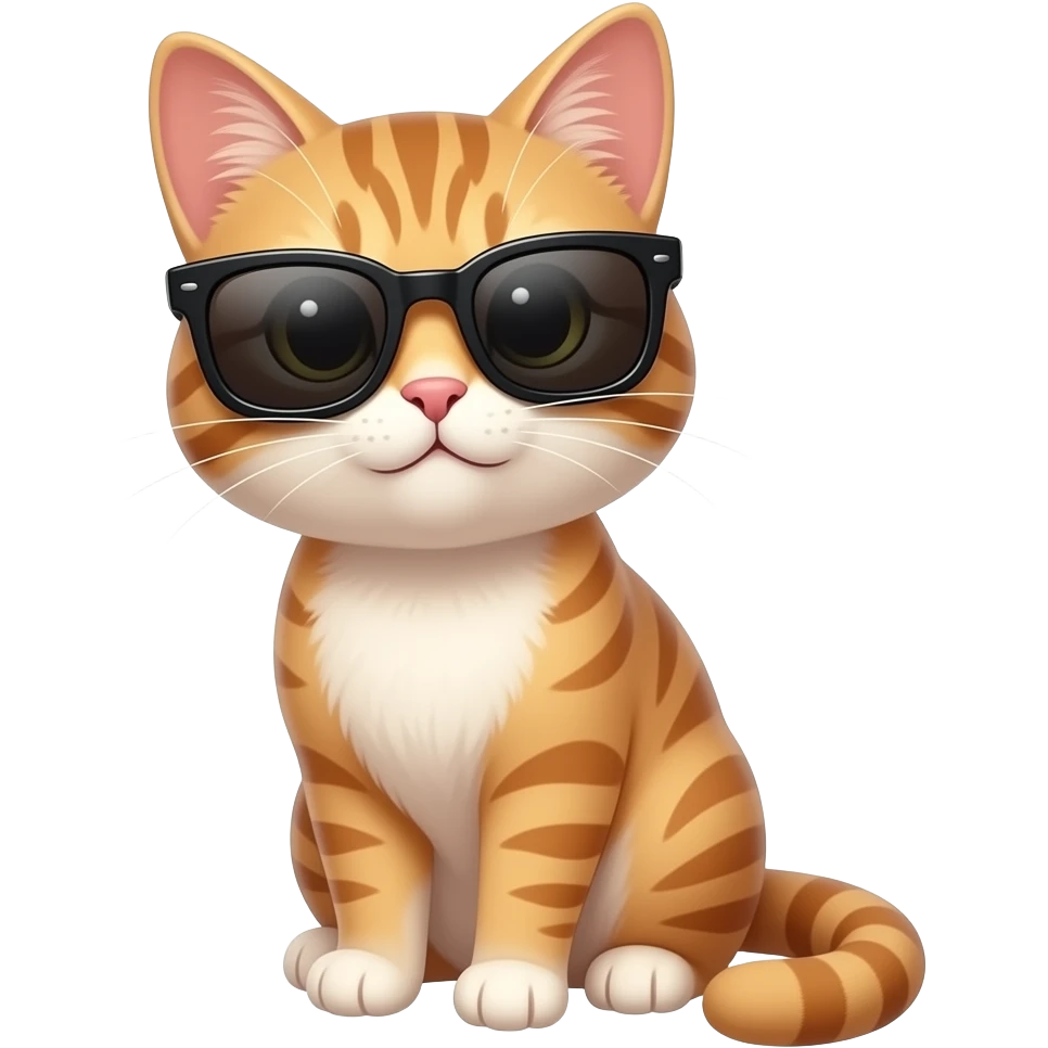 Cat wearing sunglasses emoji