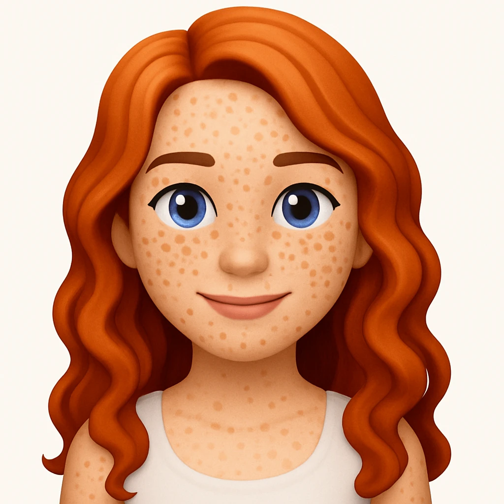 turn the second man in emoji style of the 1st image, match the facial features and match dressing style of the 2nd image, she is wearing white tank top emoji