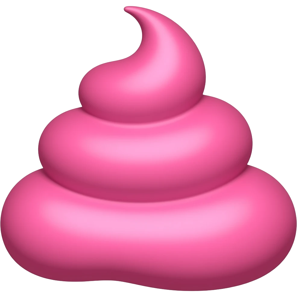 pink poop emoji