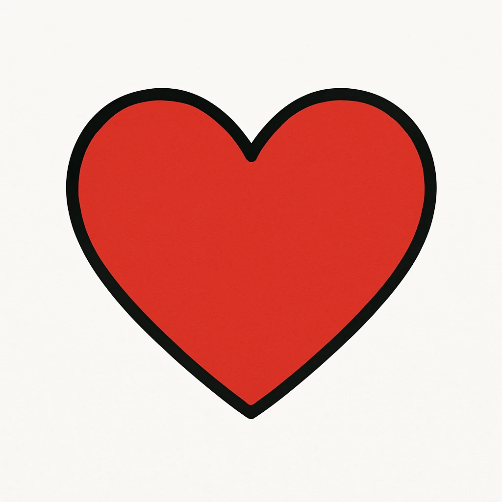 red heart emoji emoji