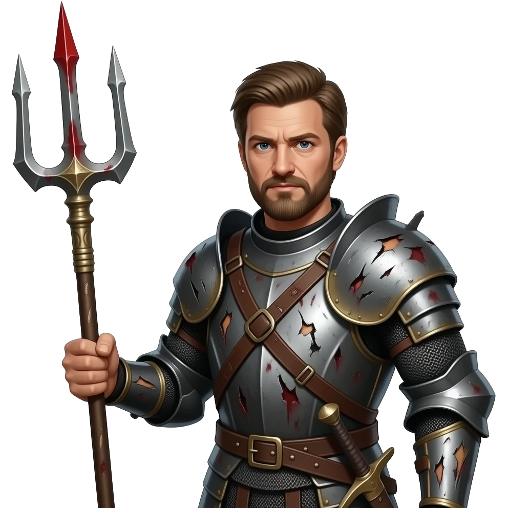 warrior_trident_steel red emoji