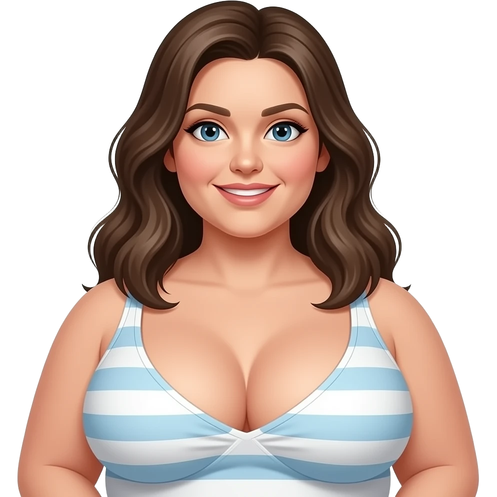 A petite women with gigantic boobs emoji