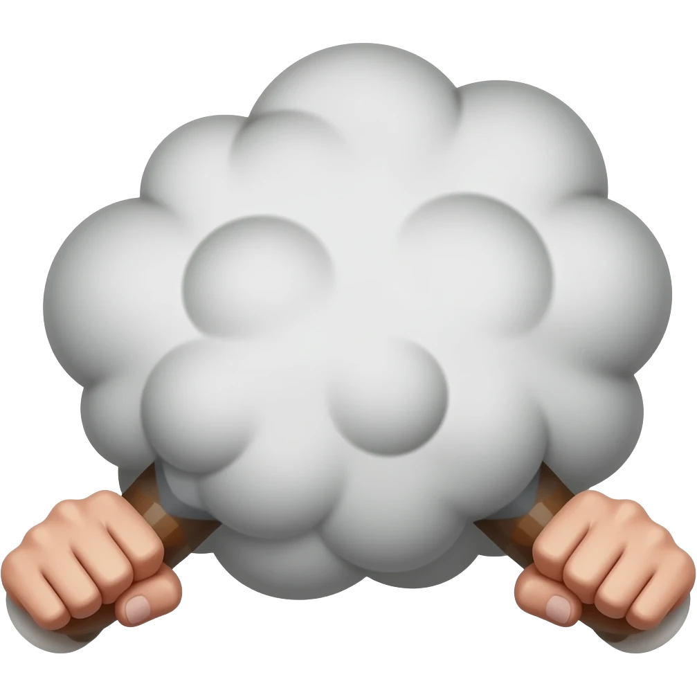 Un humo de pelea emoji