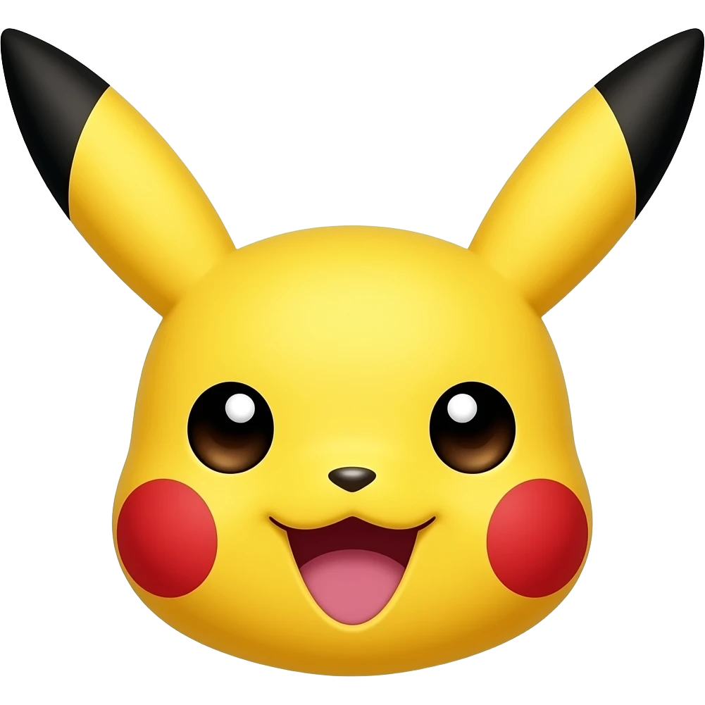 Pikachu smile 👄 drawing emoji