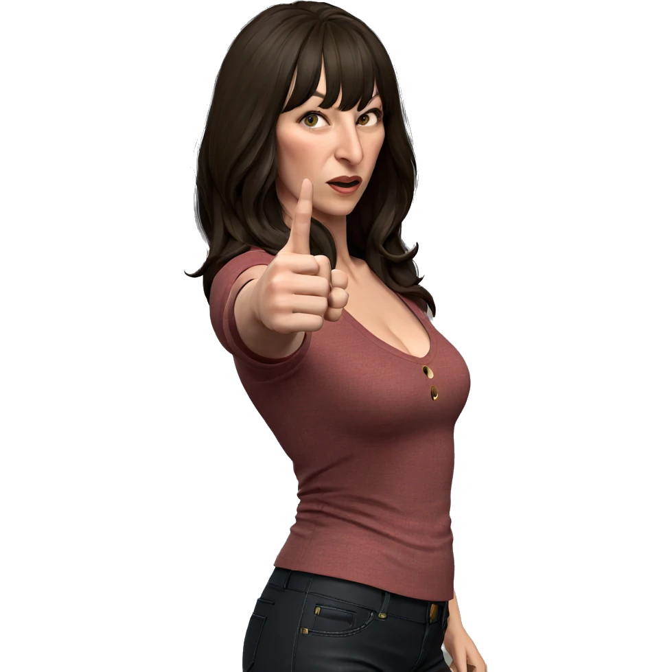 defiant expression with middle finger emoji