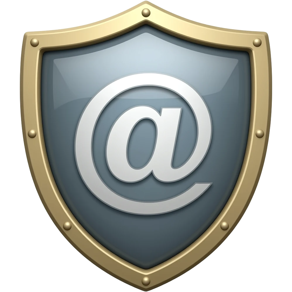 correo con escudo emoji