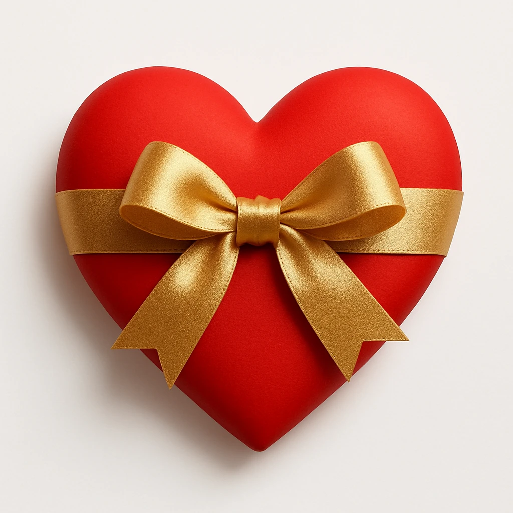 heart with a bow emoji