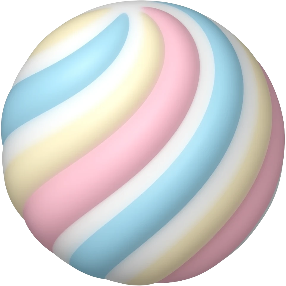 montagne de bonbons ronds pastel emoji