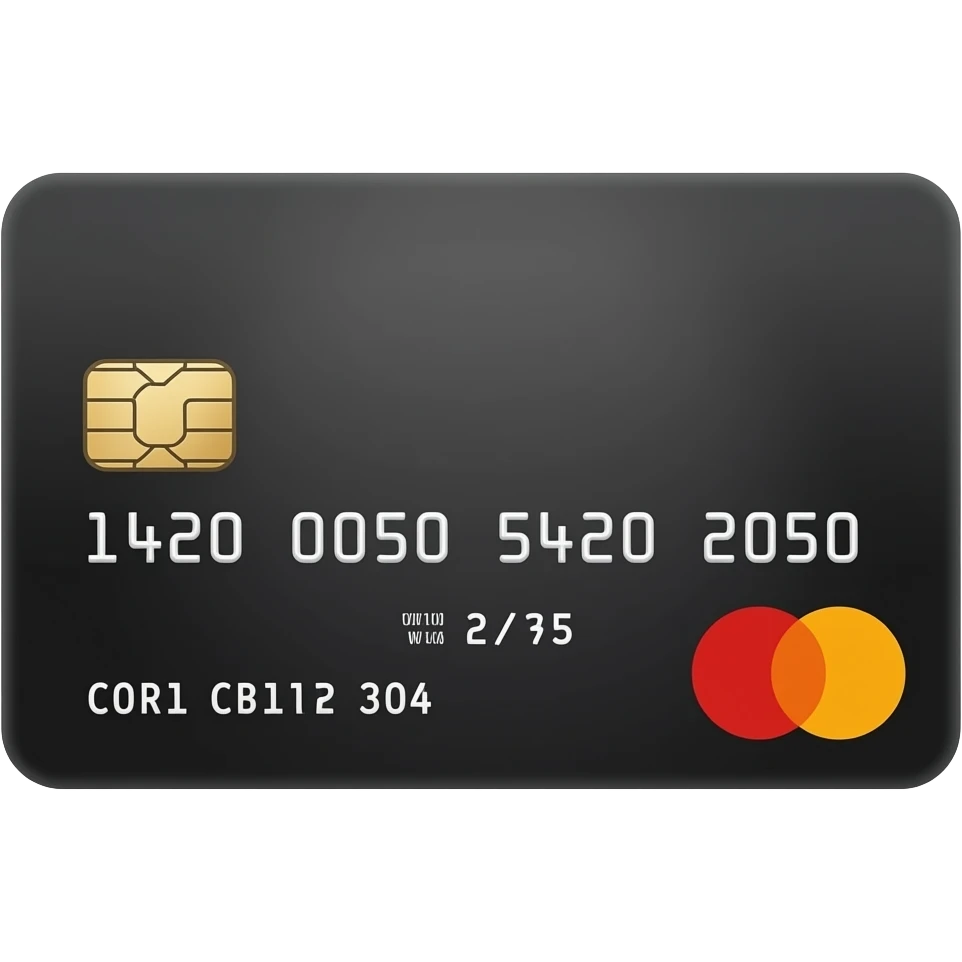 Black Credit card emoji