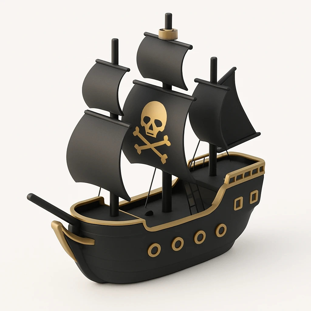 pirate ship emoji
