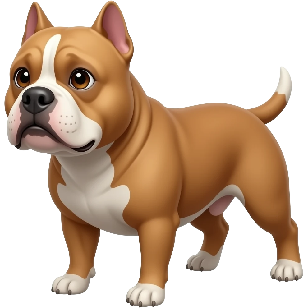 Full red nose pittbull extra large emoji