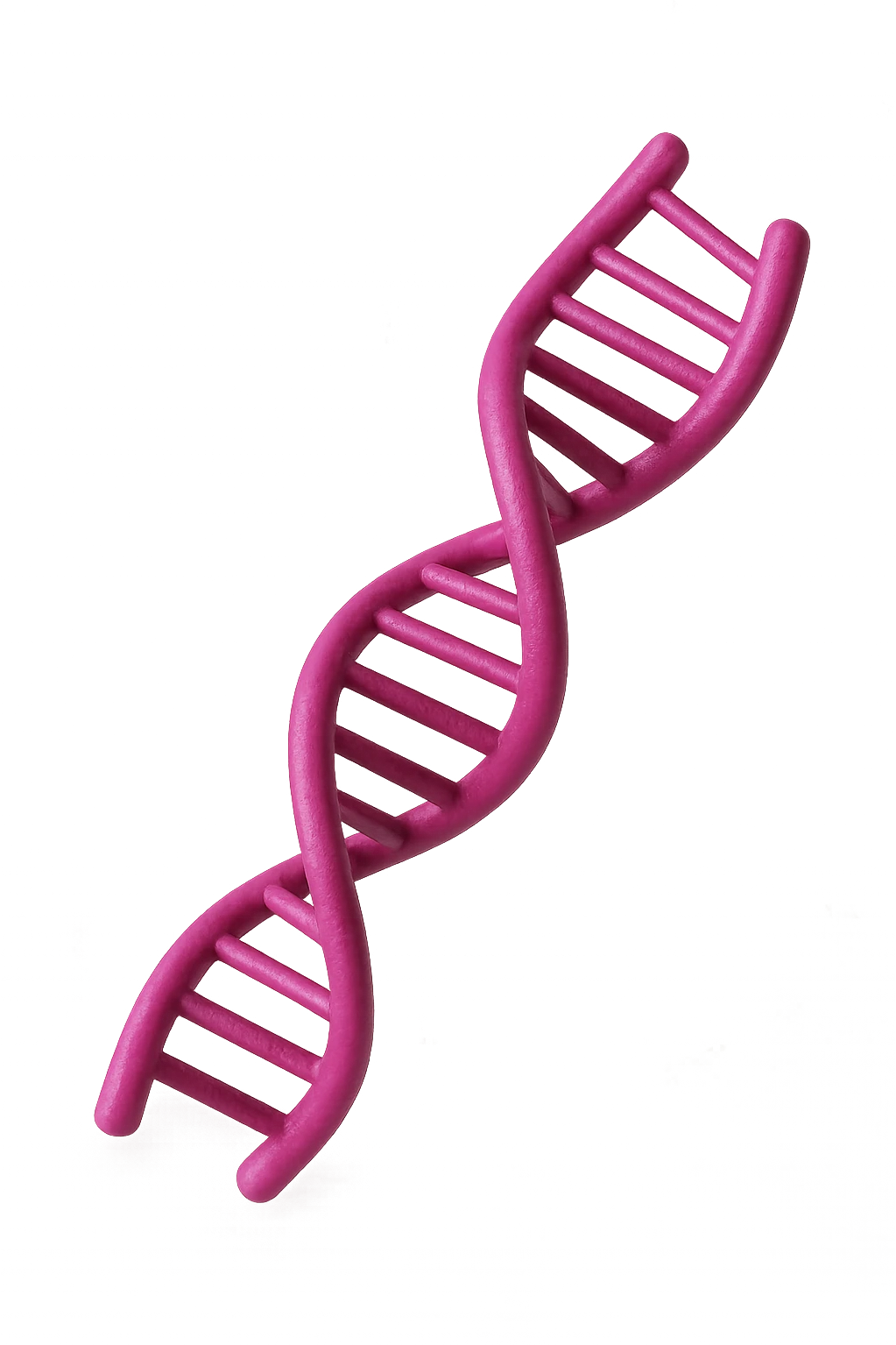 DNA 3D MAGENTA FLUTTUA IN ARIA emoji