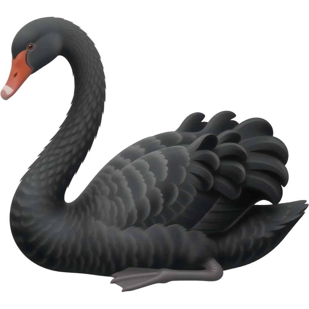 Black swan emoji