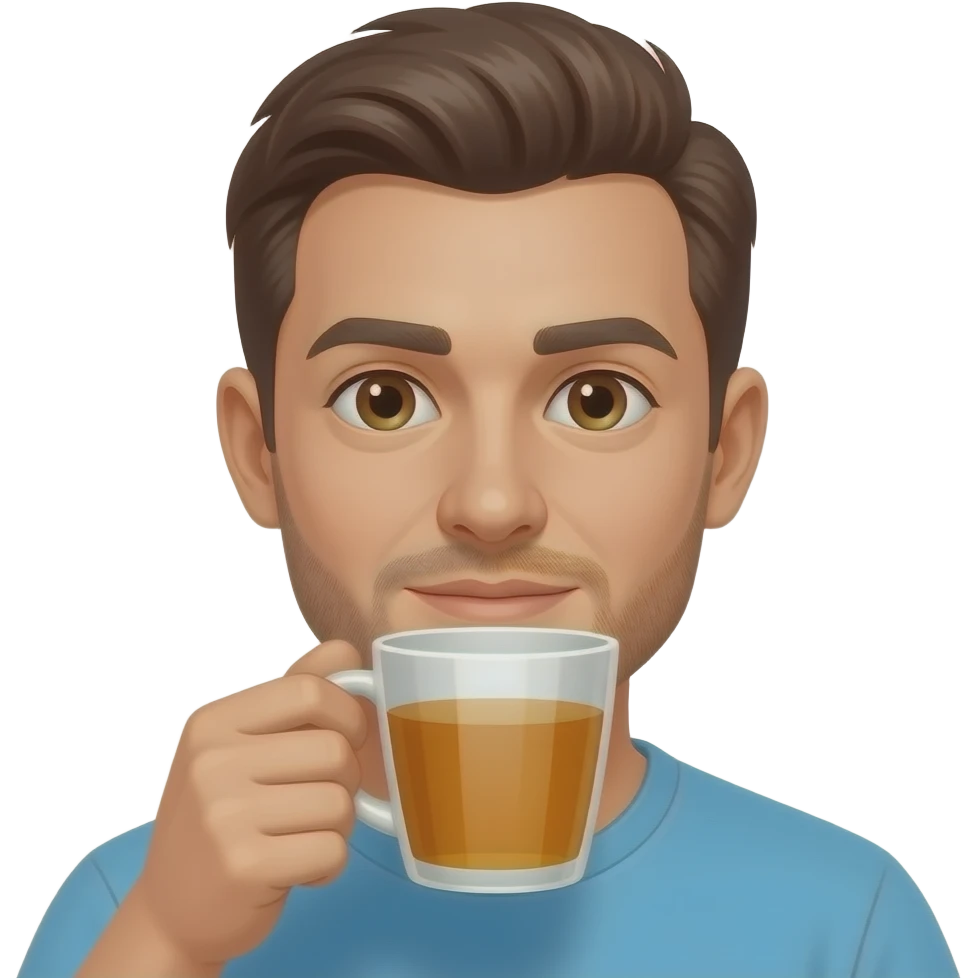 Drinking tea emoji like the this face tho 😶exactly like that but with tea emoji