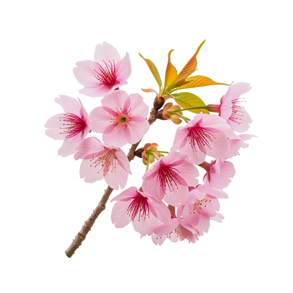 pink sakura cherry flower, remove background emoji
