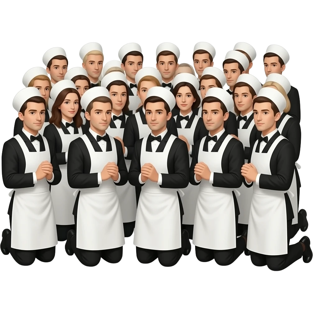 MULTIDÃO DE lacaios se ajoelhando com a frase "Salve Didi" emoji