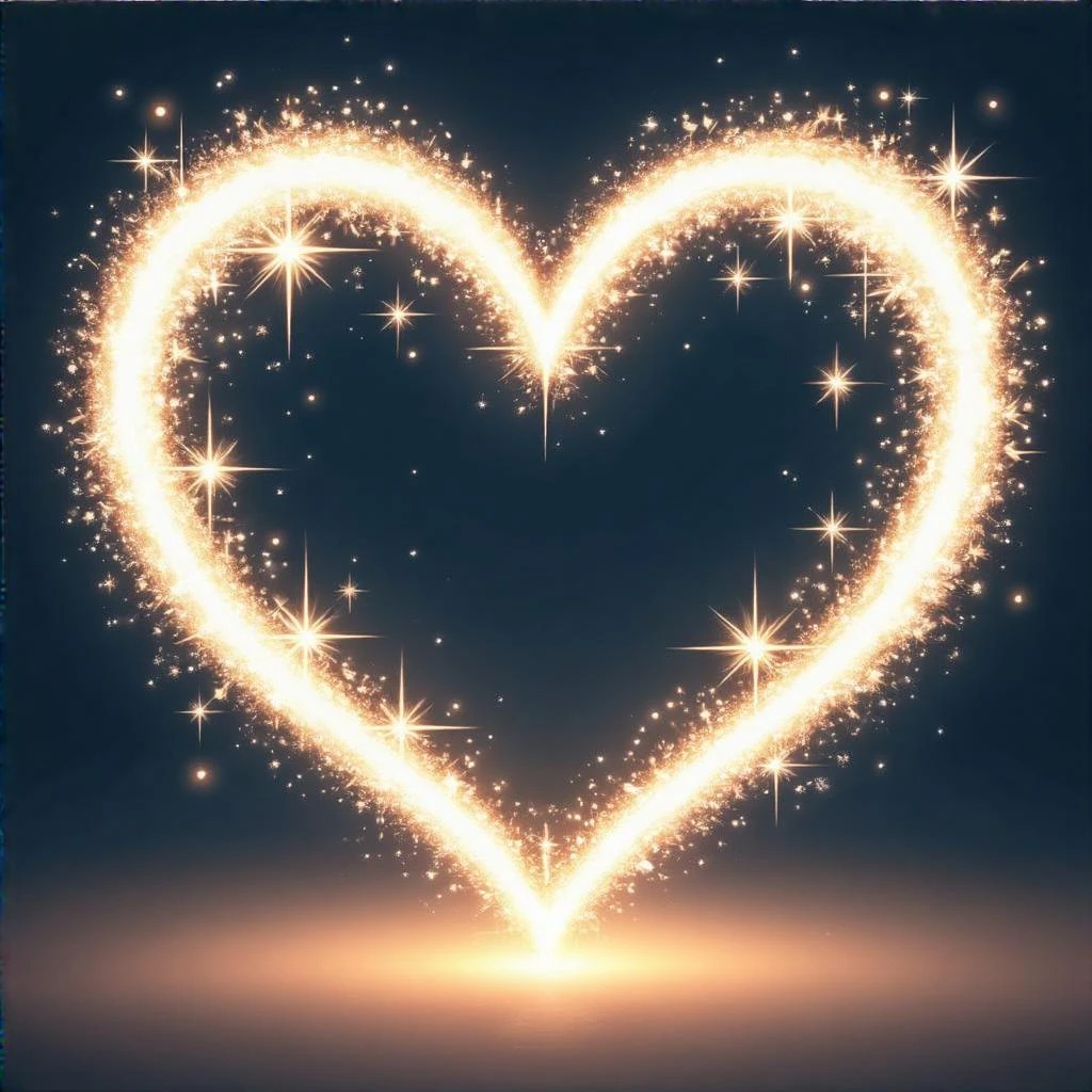 sparkling heart, no background emoji
