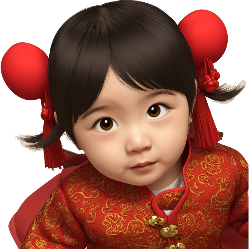 chinese girl in traditional attire emoji