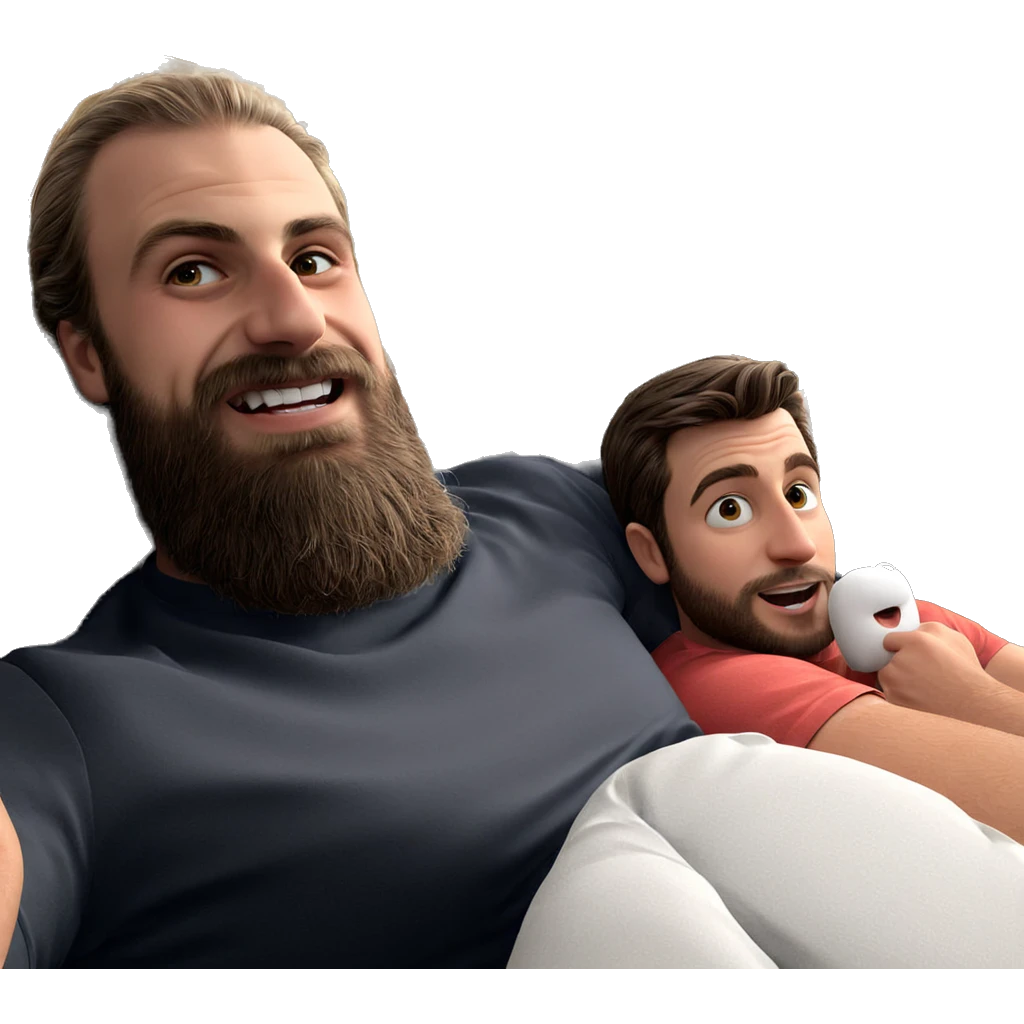 intimate indoor moment between friends emoji