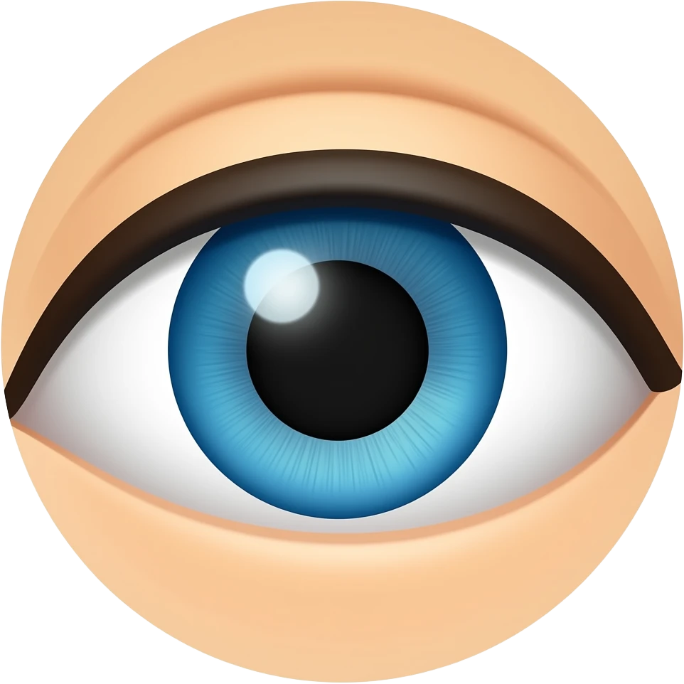 An eye looking left emoji