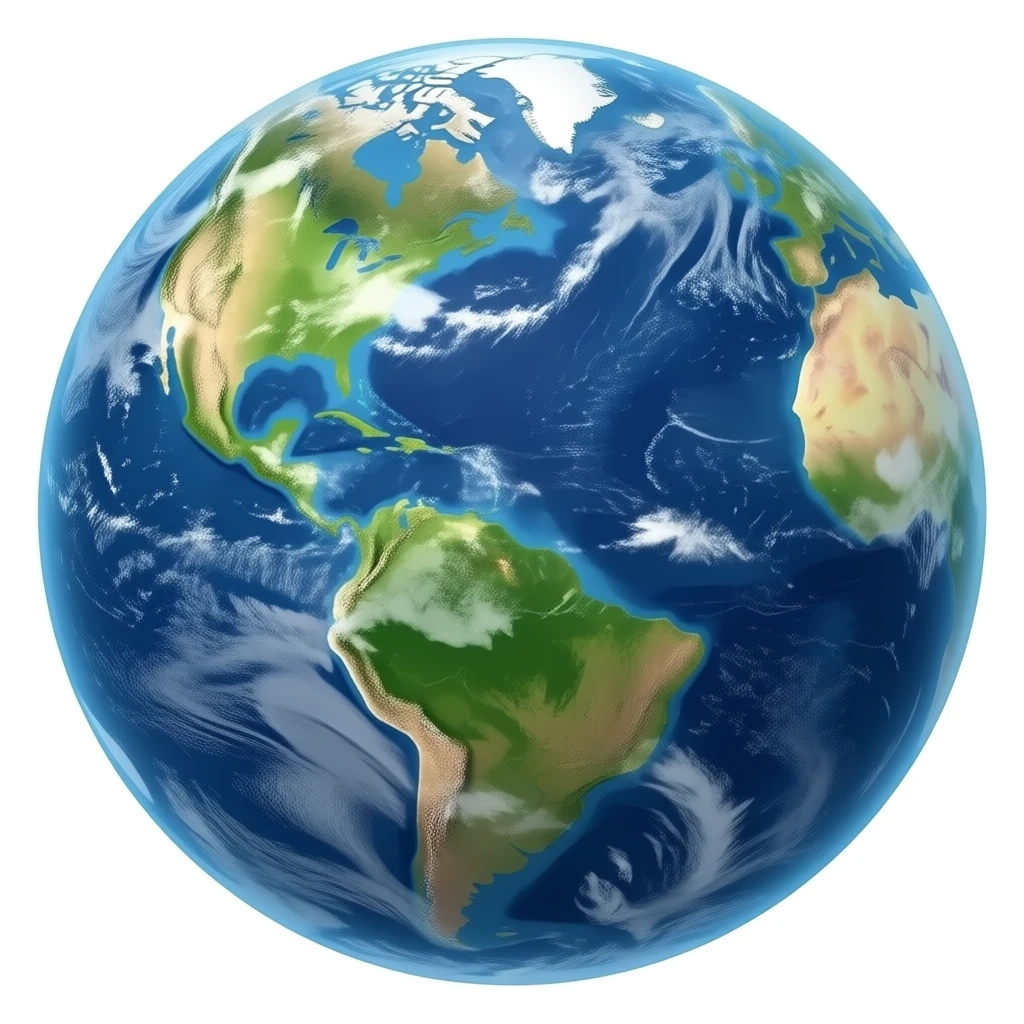 a full view of planet Earth from space emoji