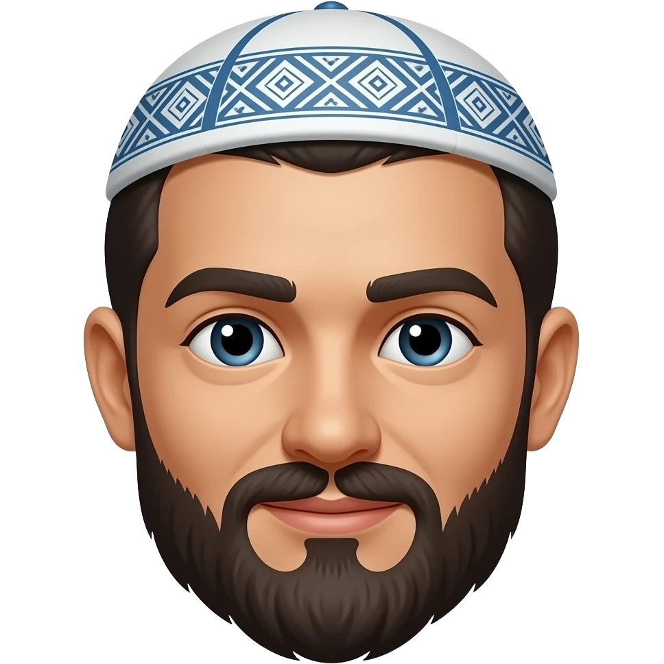 Solo el rostro kipa mas chica y oscura emoji