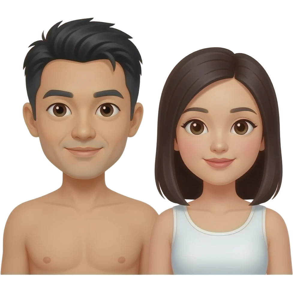 Chinese adam and eve emoji