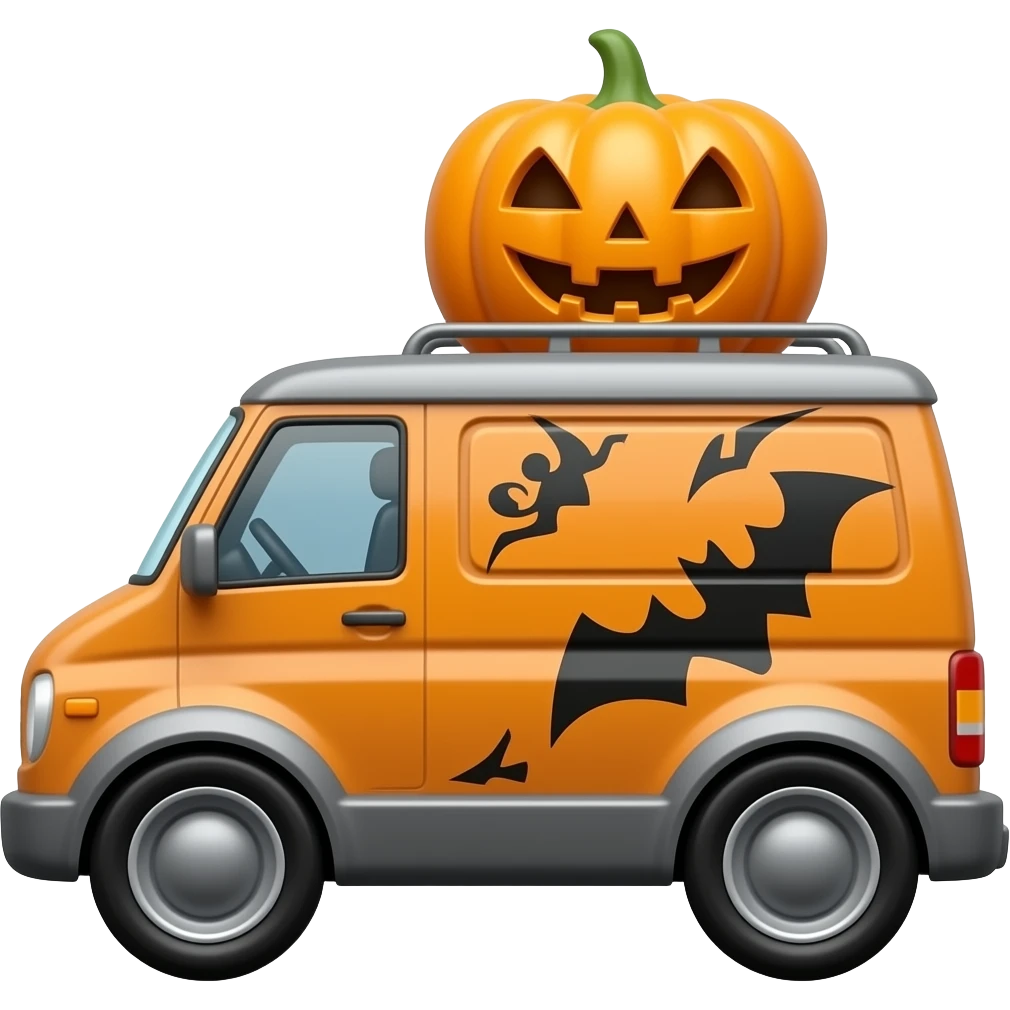 Hotwheels halloween van emoji