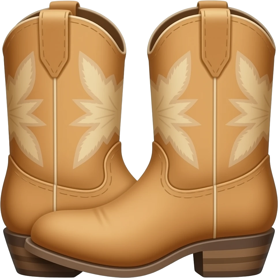 Cowboy boot emoji