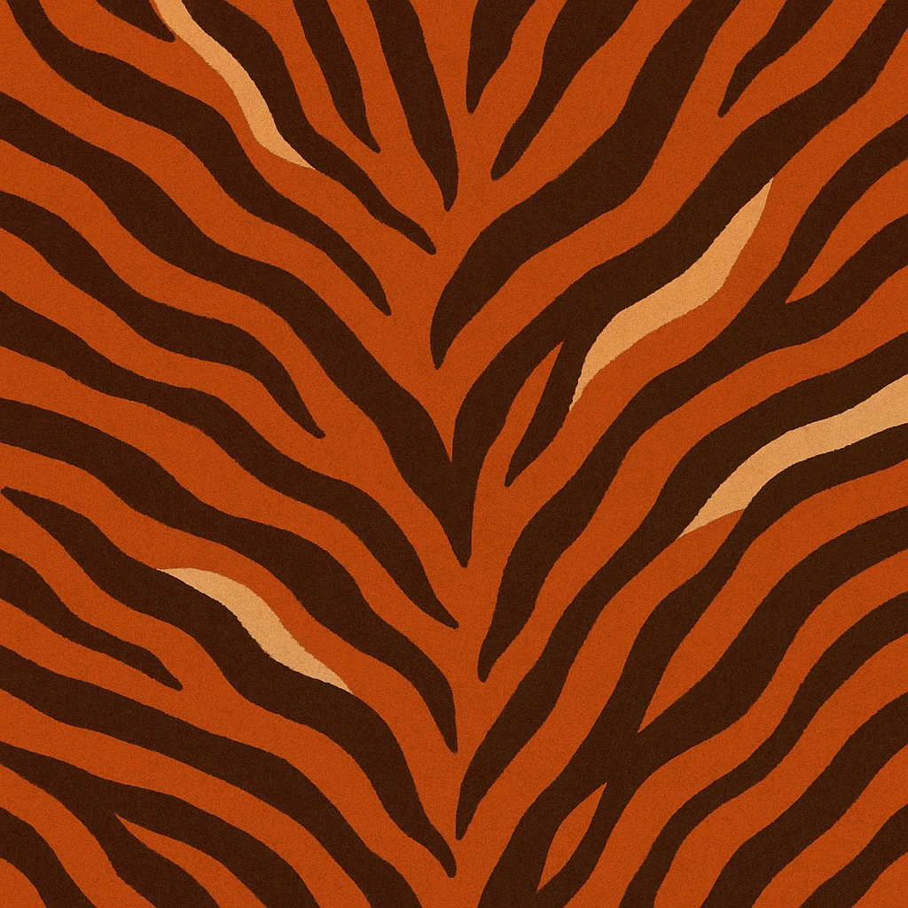 tiger print pattern in autumn colors, orange brown beige palette, abstract seamless texture, bold stylish background emoji