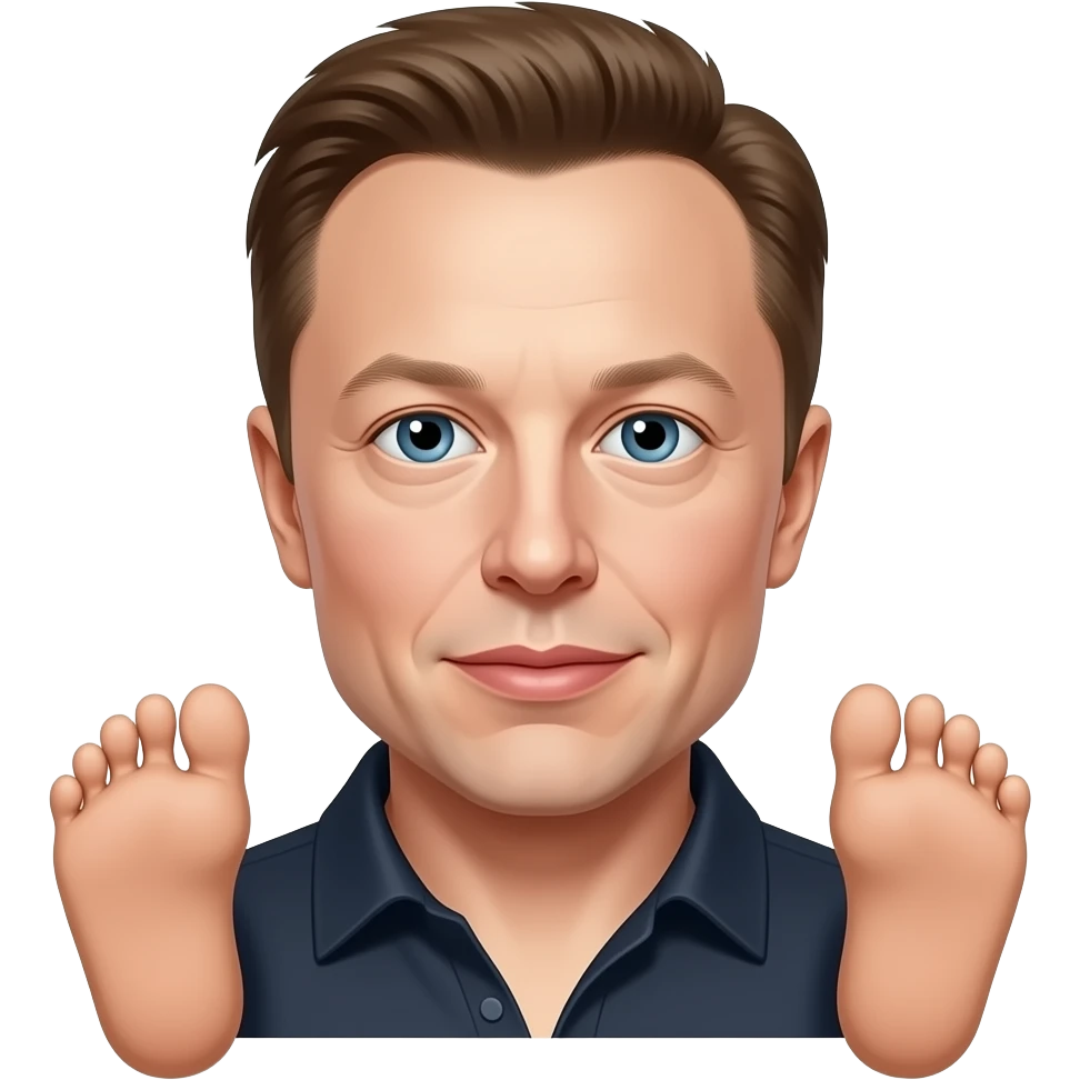 Elon musk toes emoji