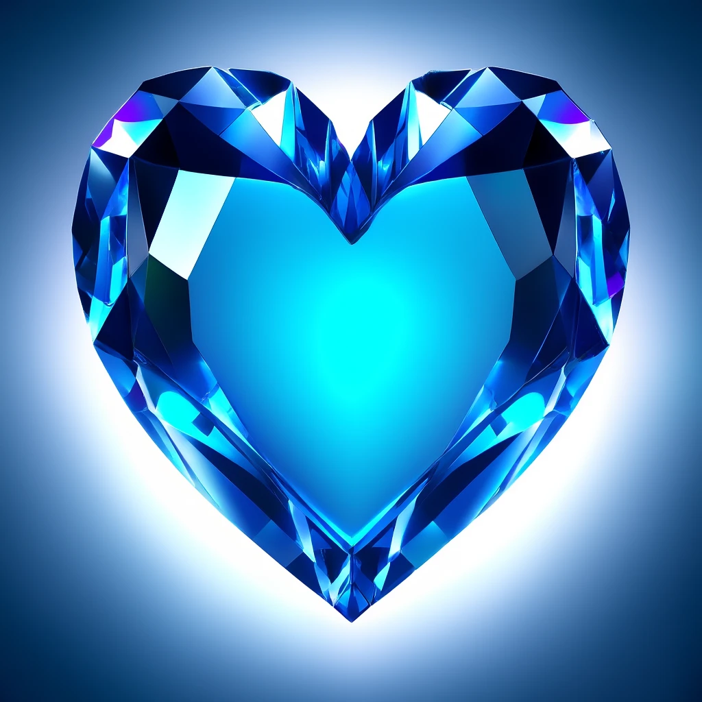 heart with a crystal effect emoji