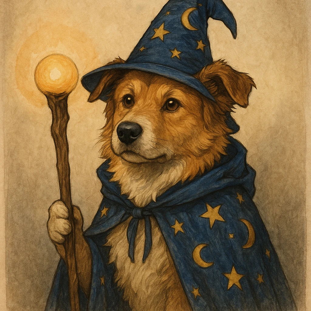 wizard dog emoji