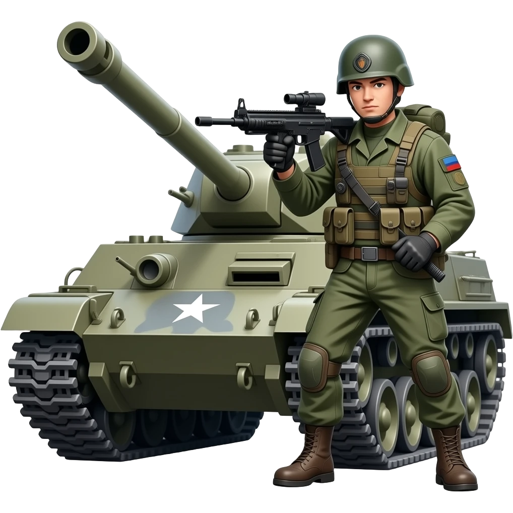 Ein Panzergrenadier ist ein Soldat, der auf Schützenpanzer oder zu Fuß kämpft. emoji