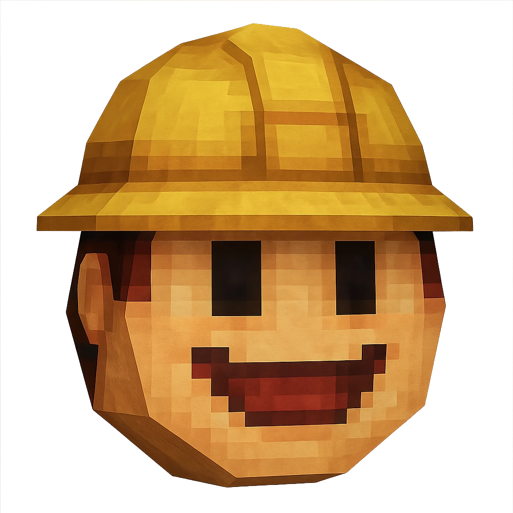 Create a realistic emoji character named Master Hunt. Hexagon shape, Helmet, The background should be transparent , for positive work culture. emoji