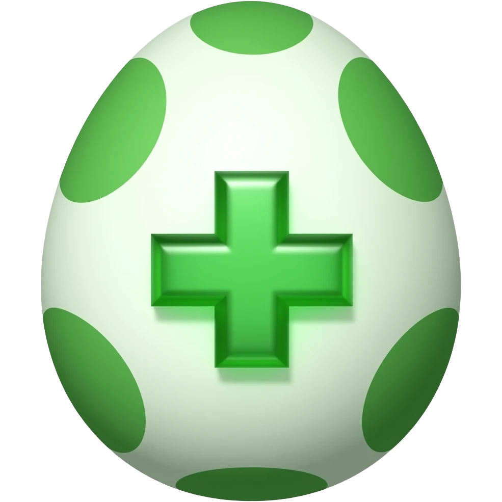 yoshi egg cross mark emoji