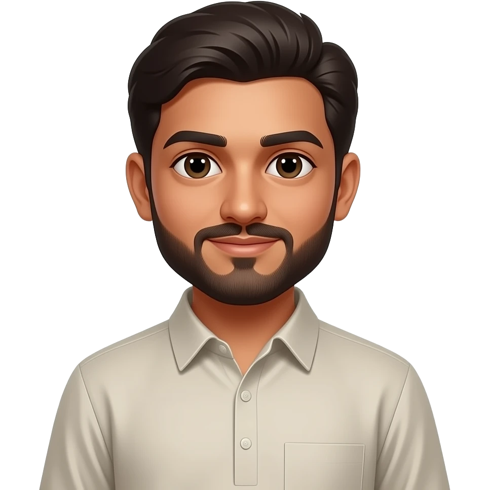 Shalwar kameez emoji with man emoji