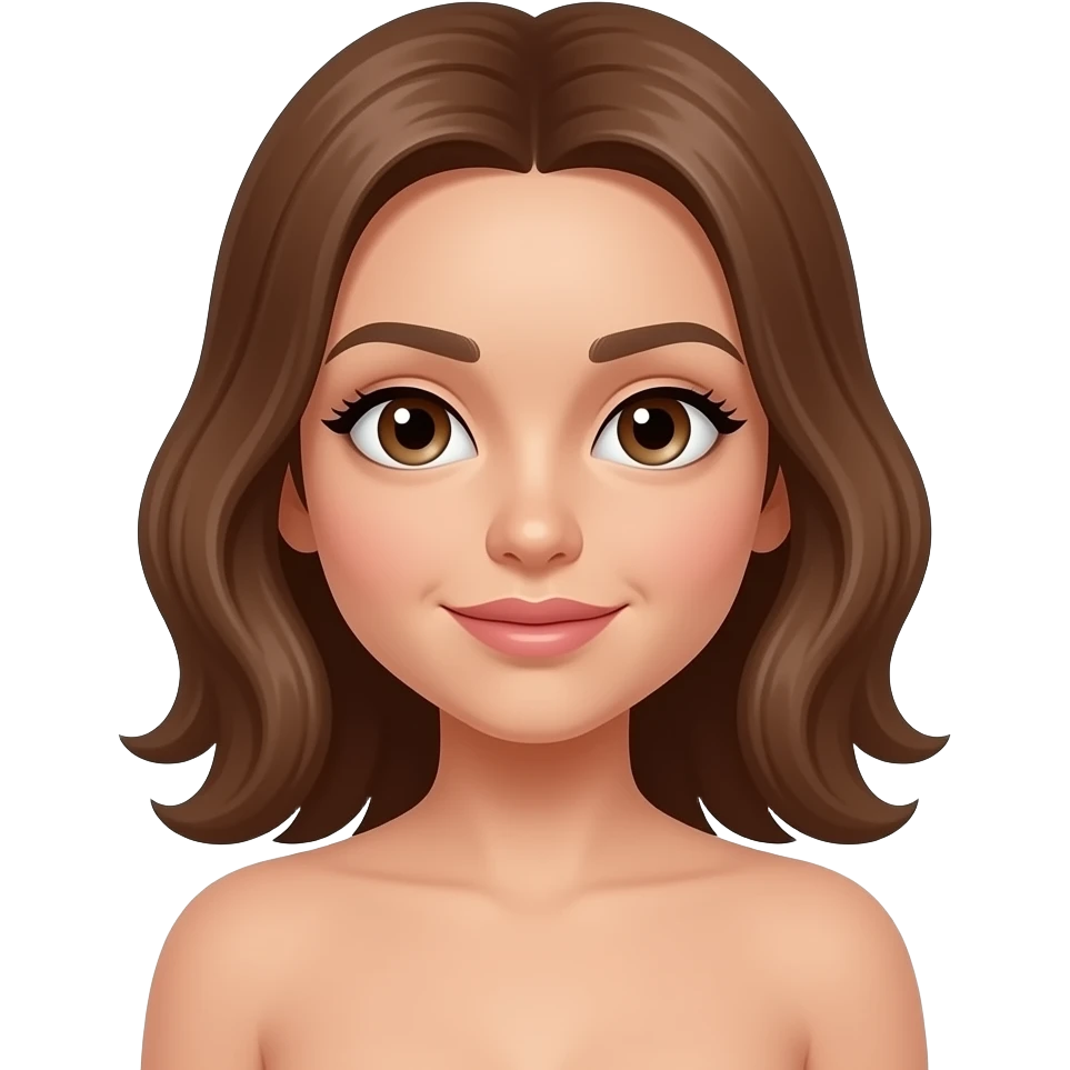 Une femme nue partie intime visible emoji