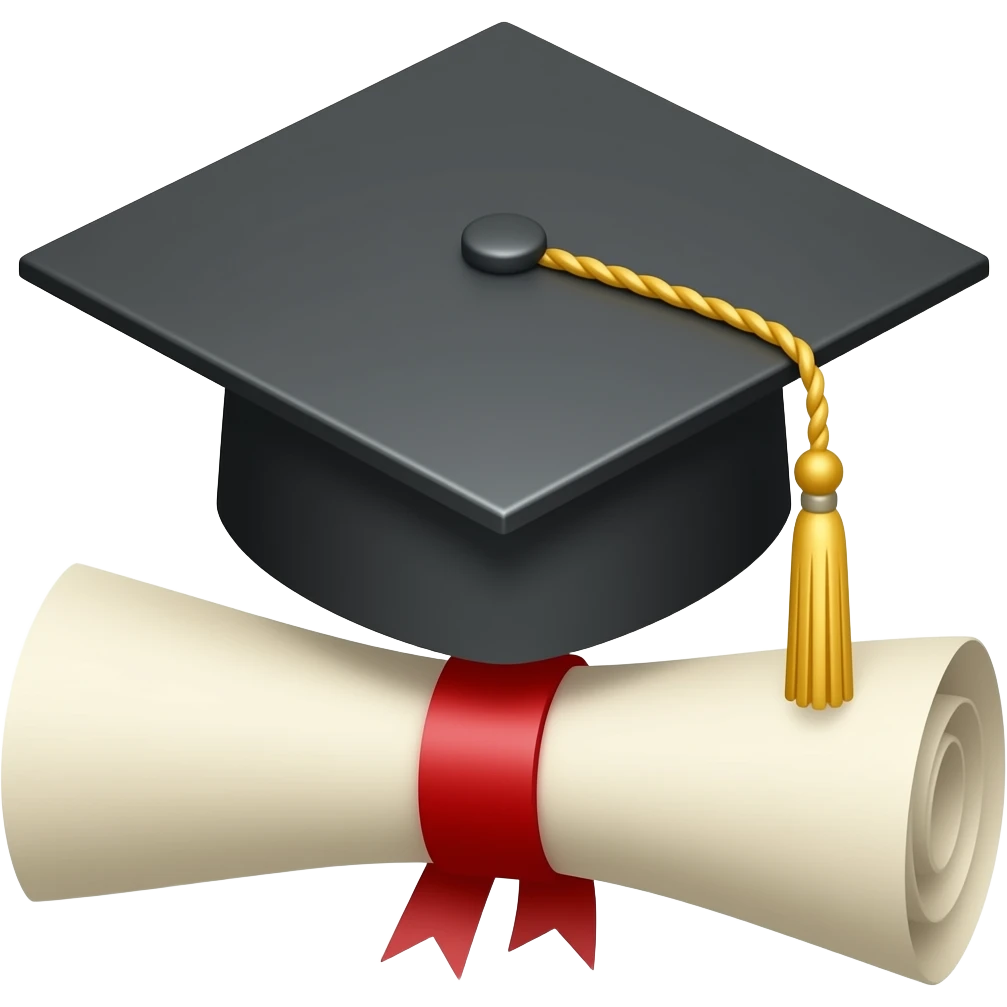 Graduation scroll emoji