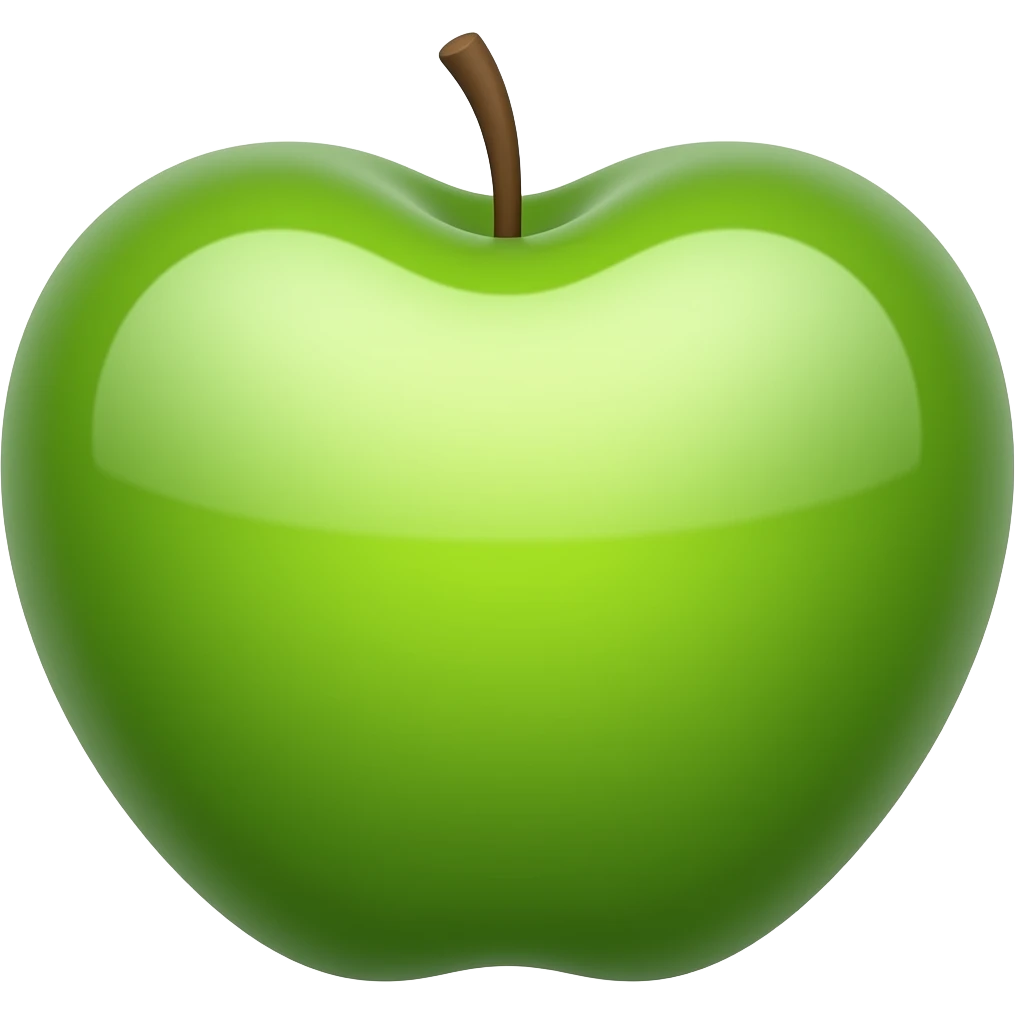 green apple heart emoji