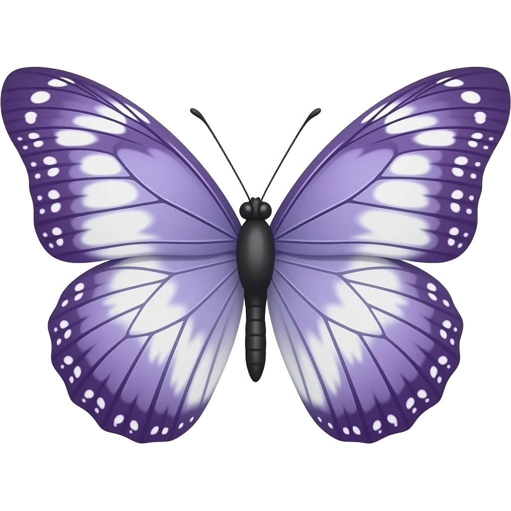 Mariposa color lila emoji