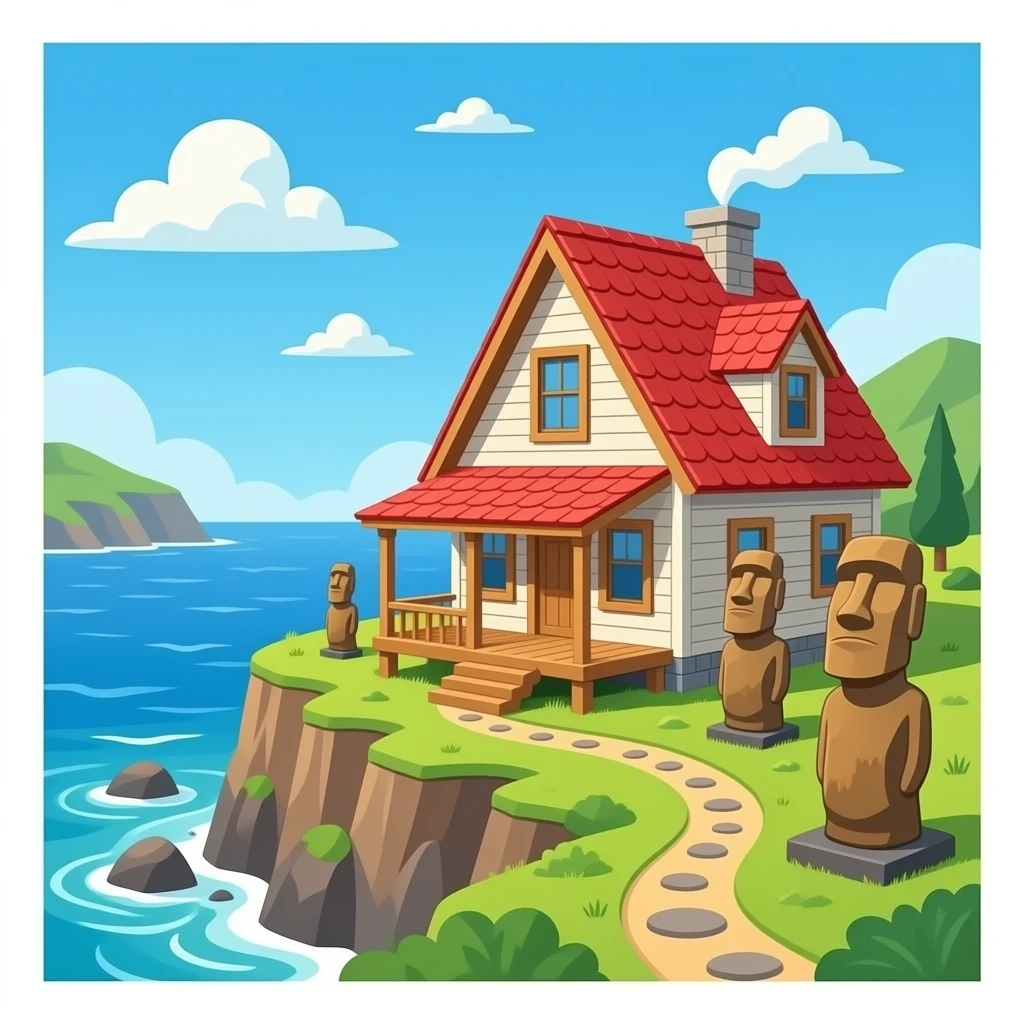 Squidwards house (easter island head emoji