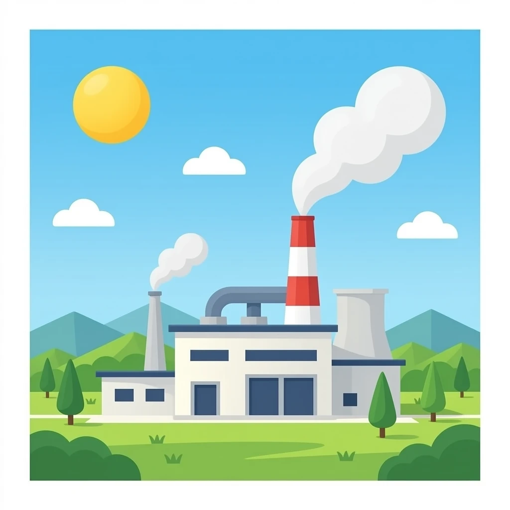 factory without smoke emoji