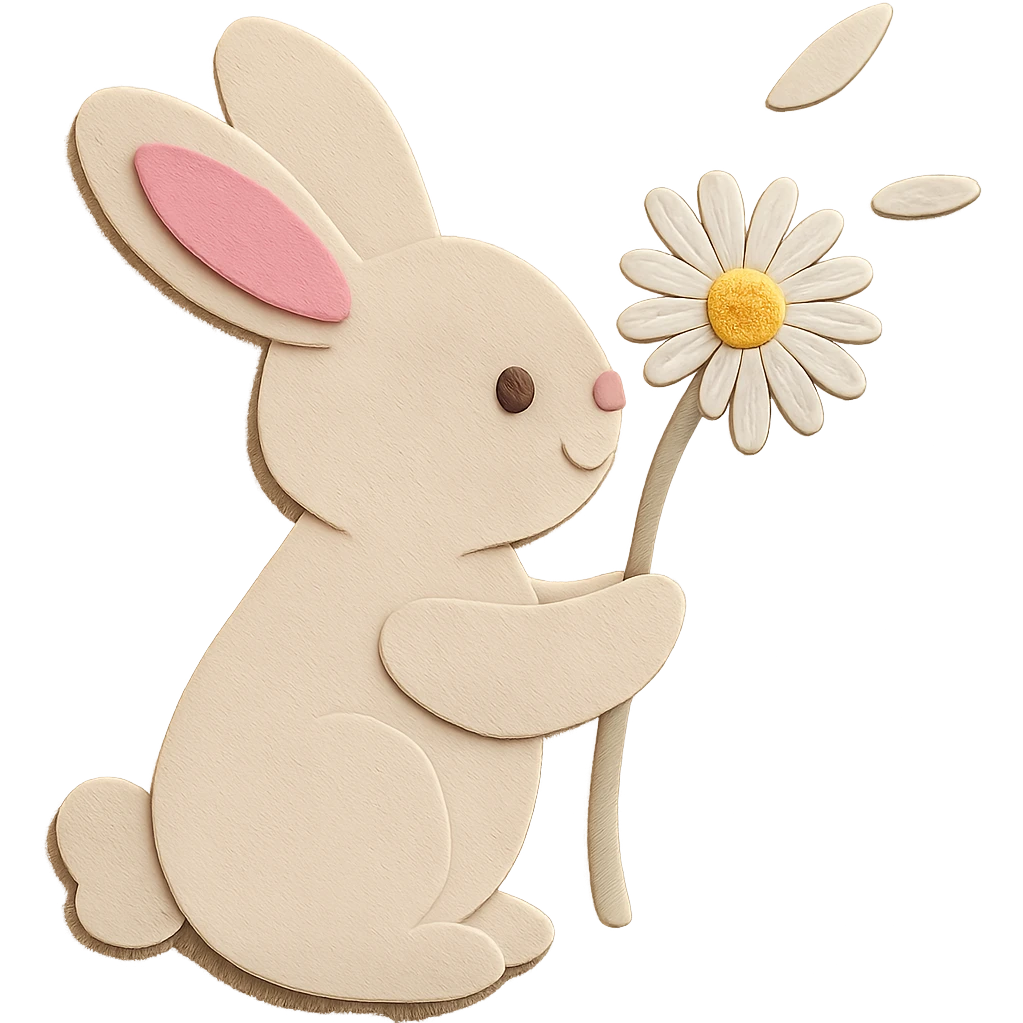 Add a pink color element to the inside of both bunny ears, making them equal, while keeping all other elements unchanged emoji