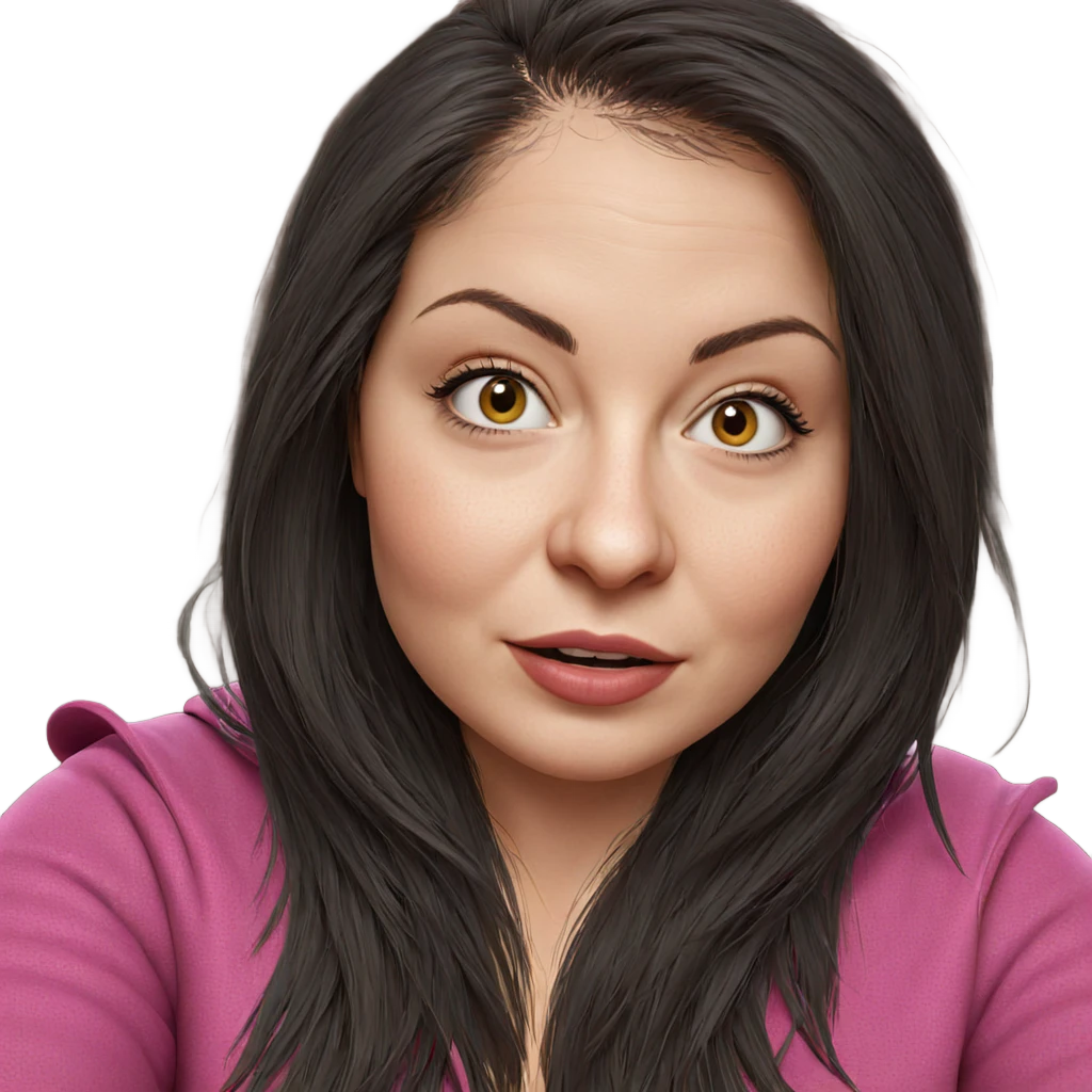 realistic portrait of girl emoji