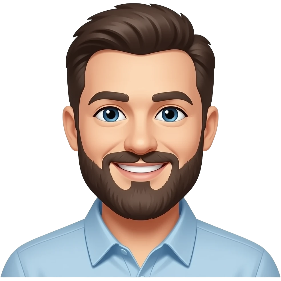 persona en foto carnmet, sonriendo solo el borde no lo de adentro emoji