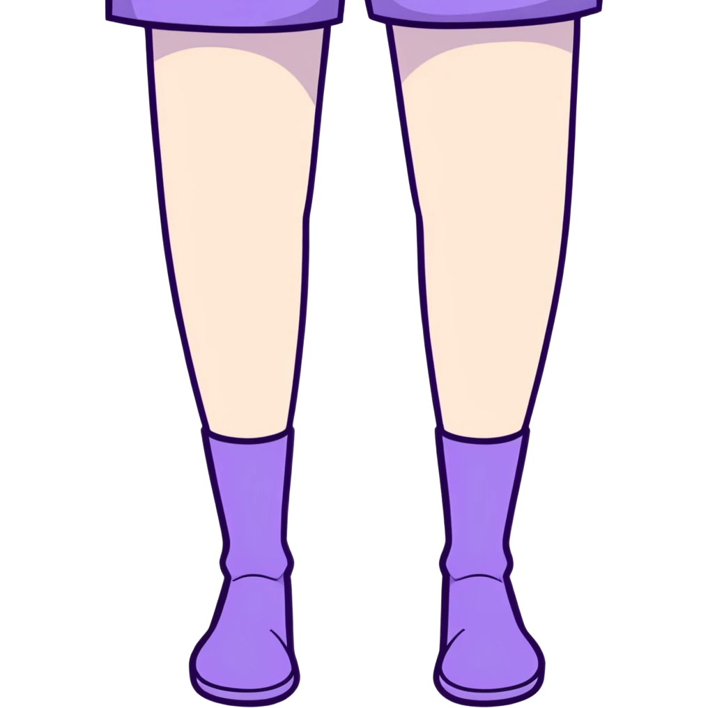 purple dirty knees emoji