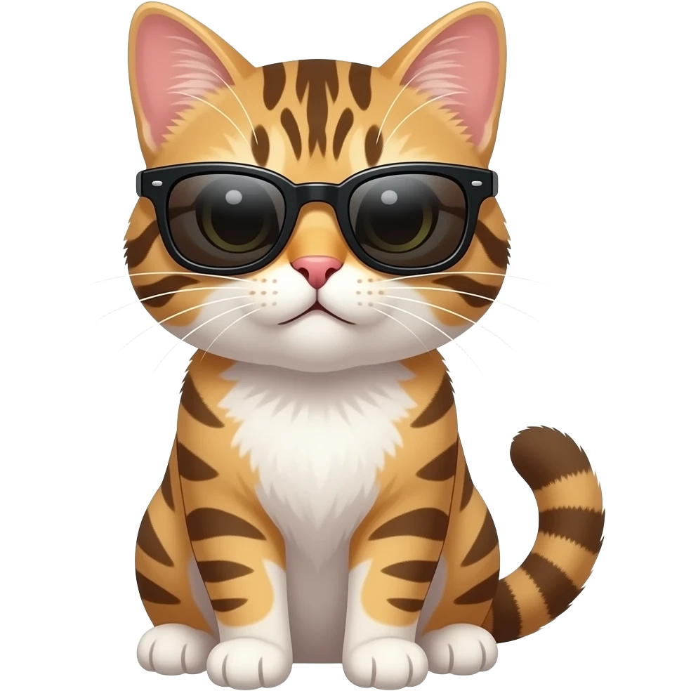 Cat wearing sunglasses emoji